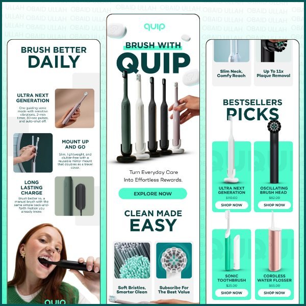 Quip email designs