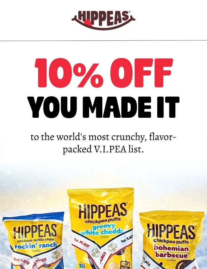 Hippeas A/B tested flow email